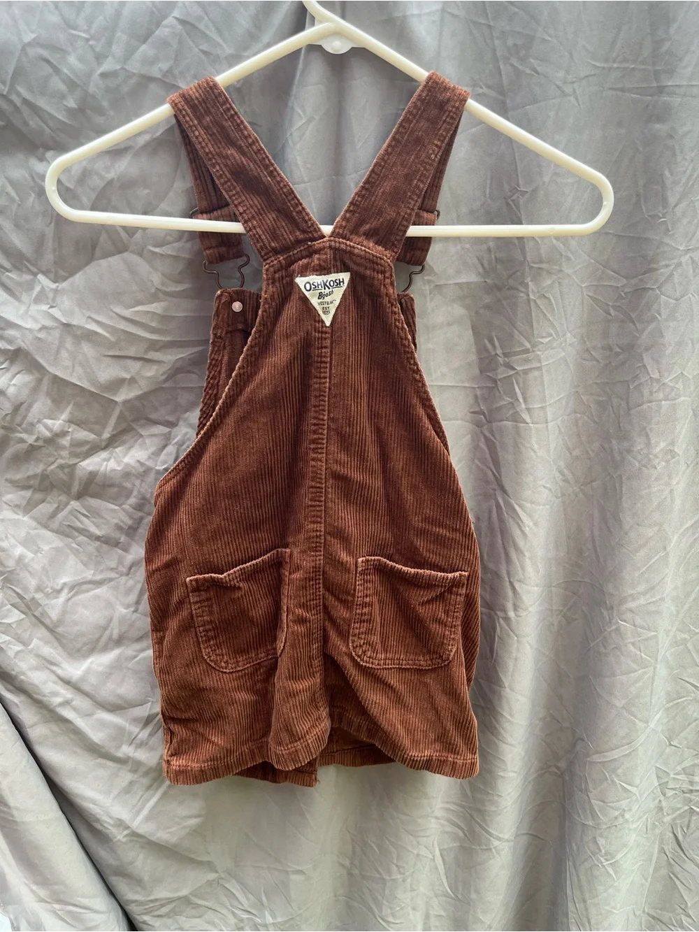 OshKosh B'gosh Brown Corduroy Overall Dress